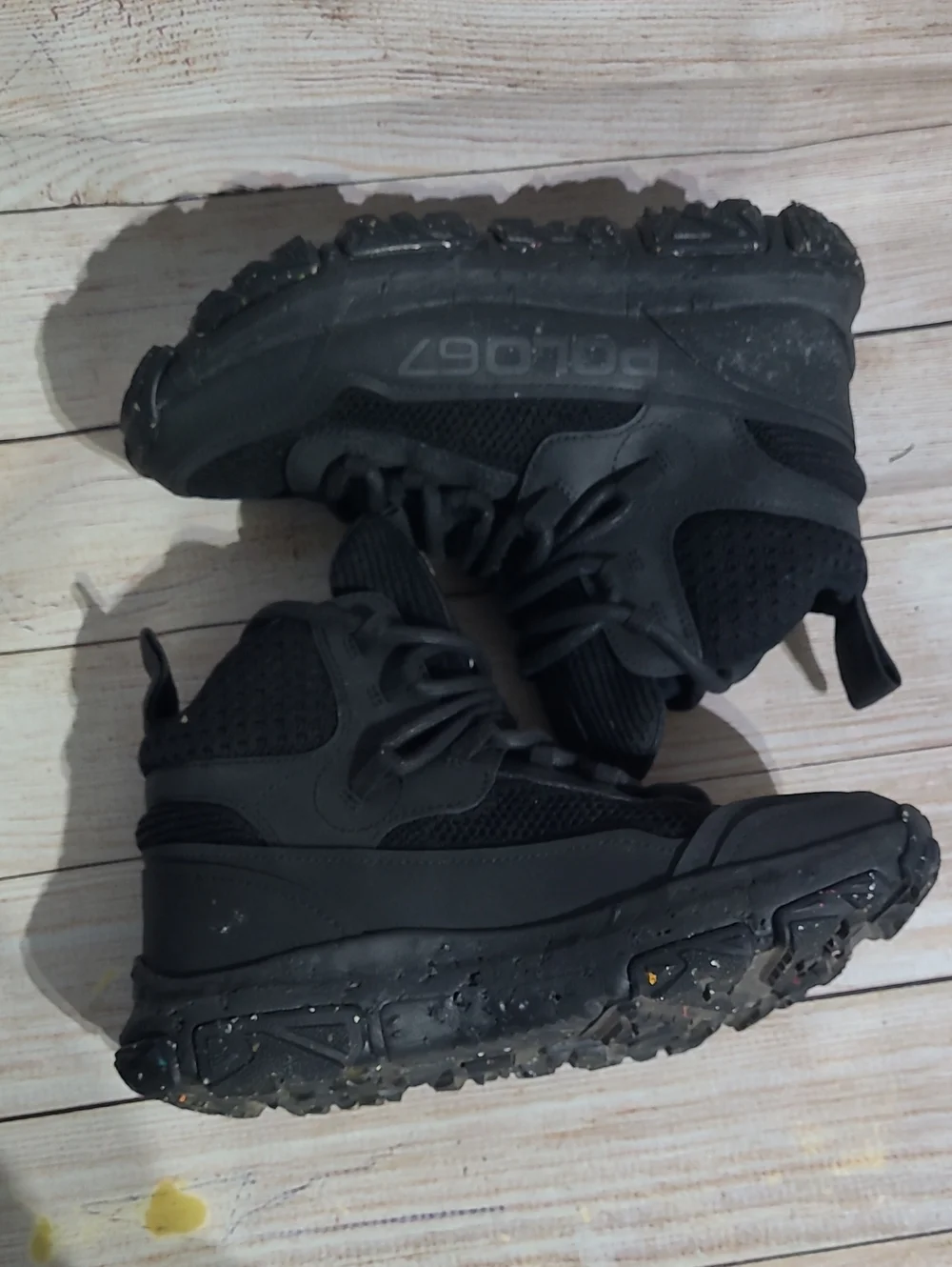 Ralph Lauren Polo-67 Adventure 300 Mid High Top Boots Men's 7-5 Black